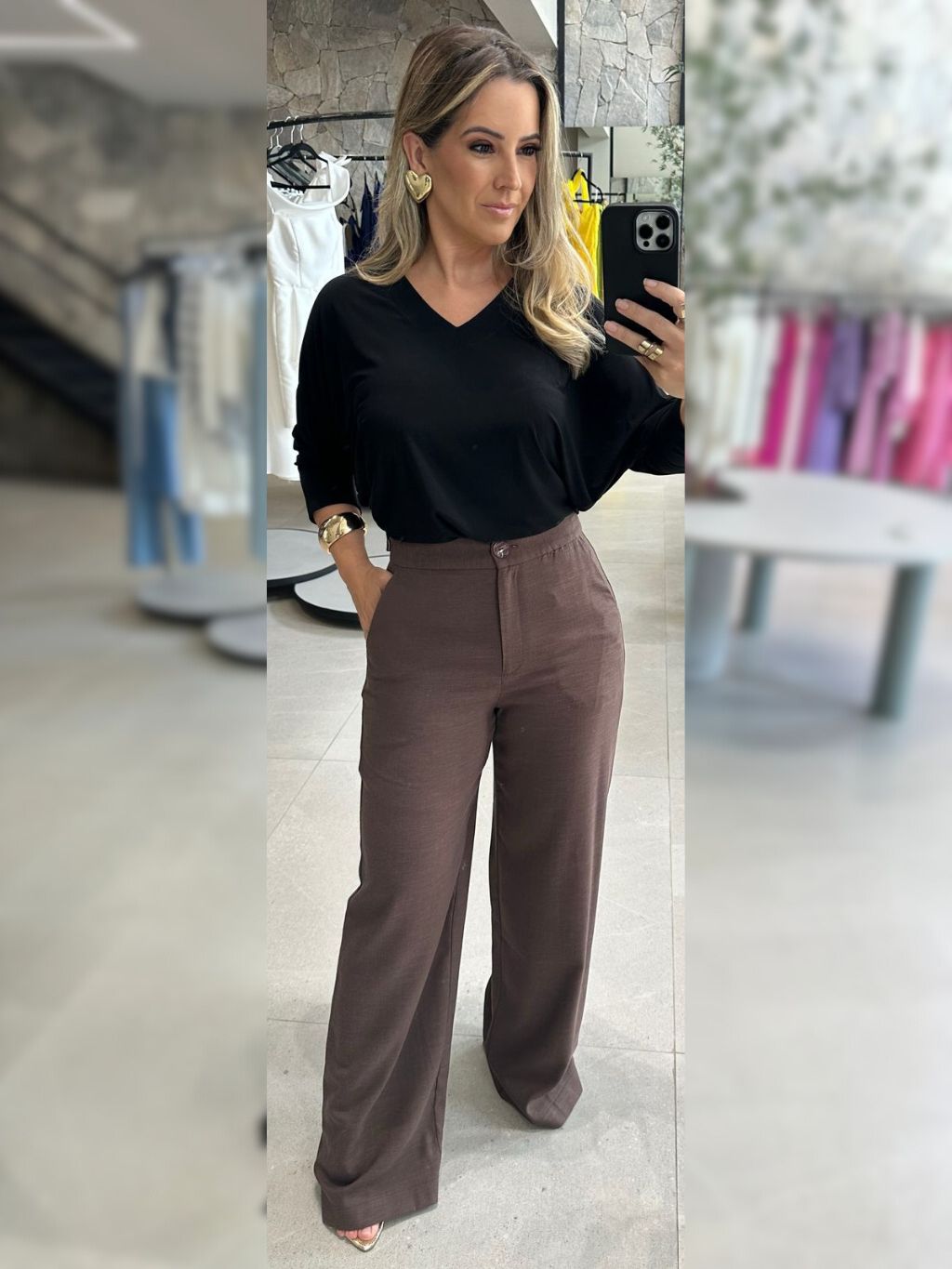 Blusa manga morcego