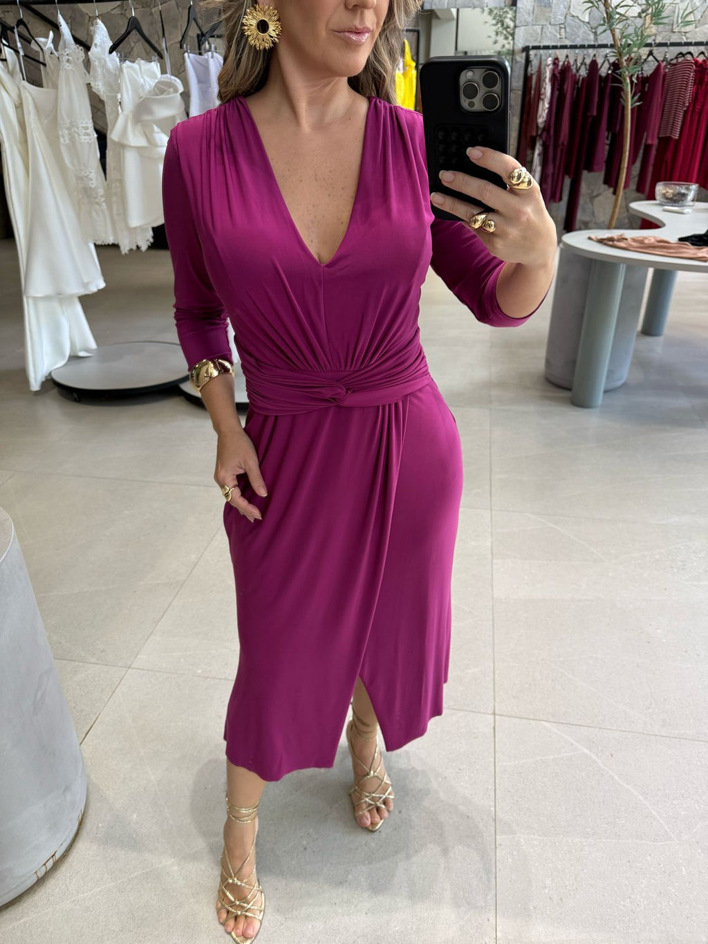 Vestido midi Virginia