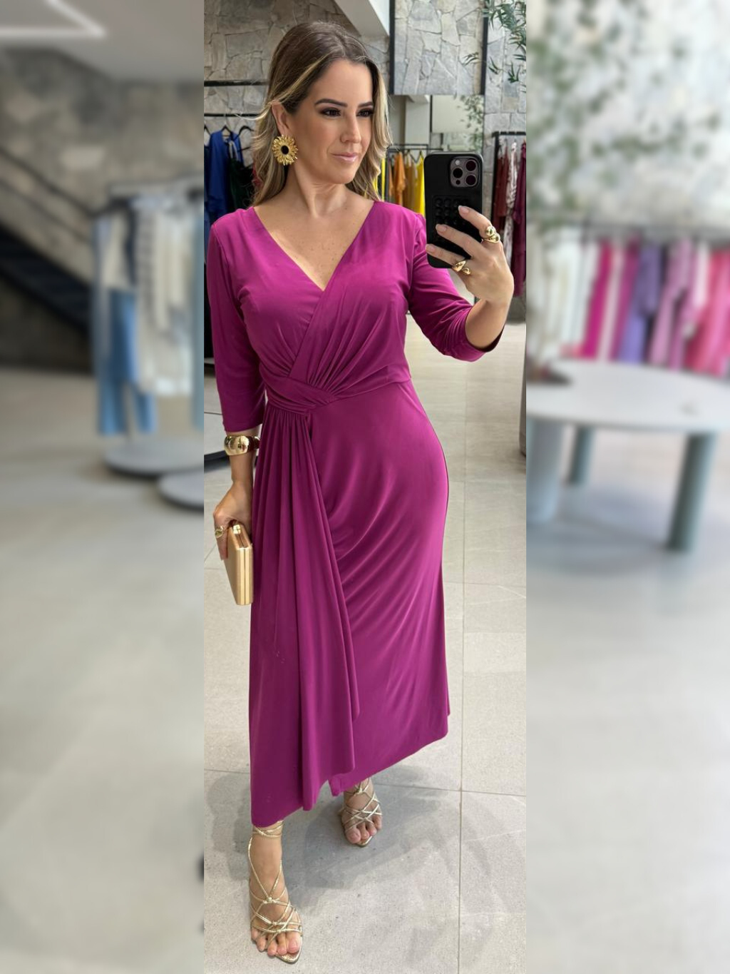 Vestido midi Stella